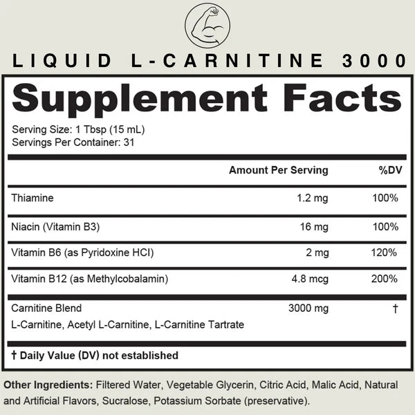 QUANTIX™ LIQUID L CARNITINE ENERGY & FAT LOSS