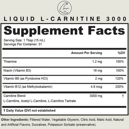 QUANTIX™ LIQUID L CARNITINE ENERGY & FAT LOSS