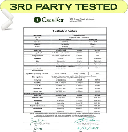 Cata-Kor - NAD+ Anti-Aging Supplement (Buy 1 Get 1 Free)