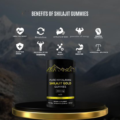 Pure Viral Himalayan Shilajit Gold Gummies (Buy 1 Get 1 Free Today Only)