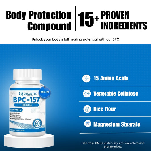 Quantix™️ The Viral Body Protection Support (BPC-157) - Trusted By US Doctors